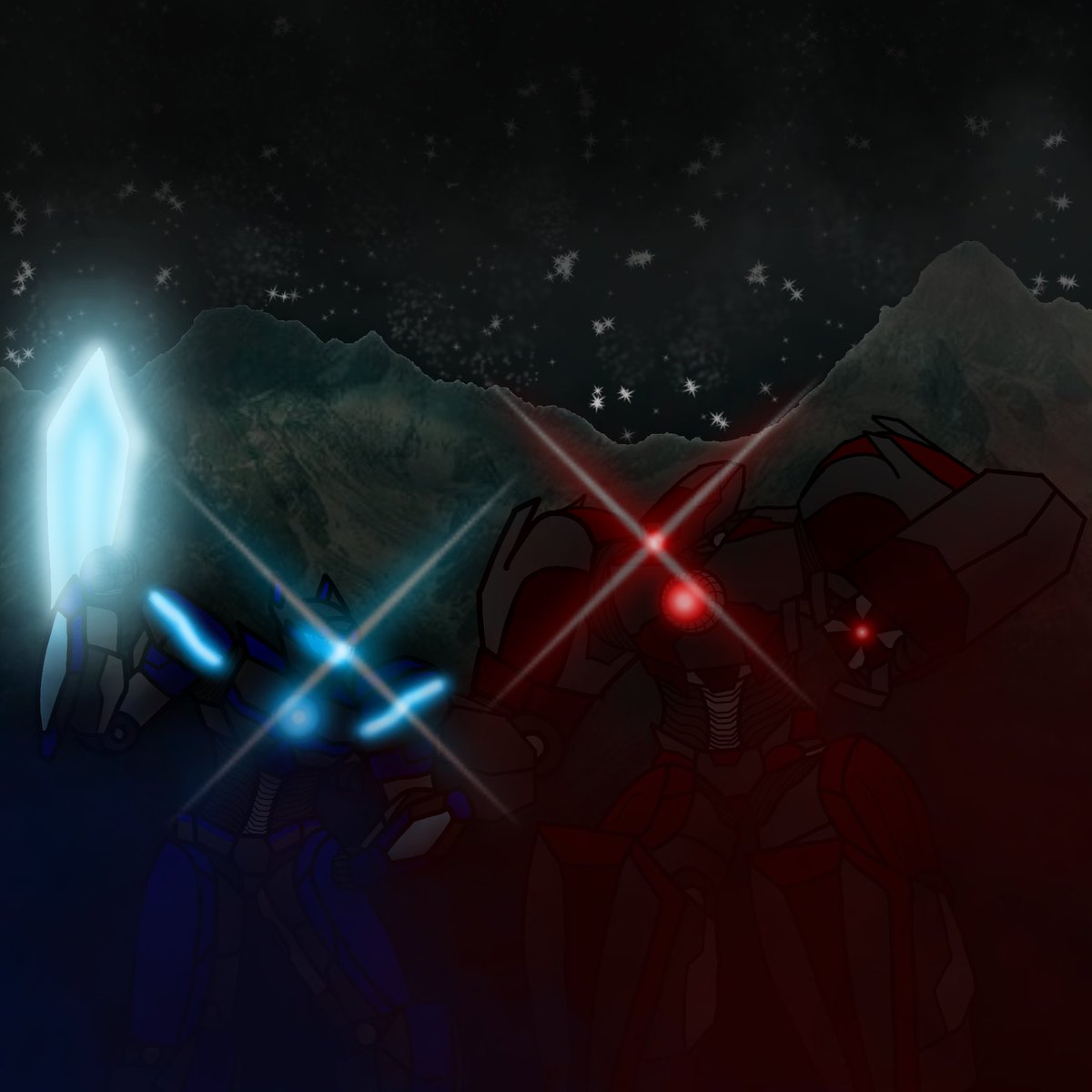 GodzillaRe32689's tweet photo. Battle of the Titan mech
#Mecha #Titans #Robot #art https://t.co/ixXdbhqnsr