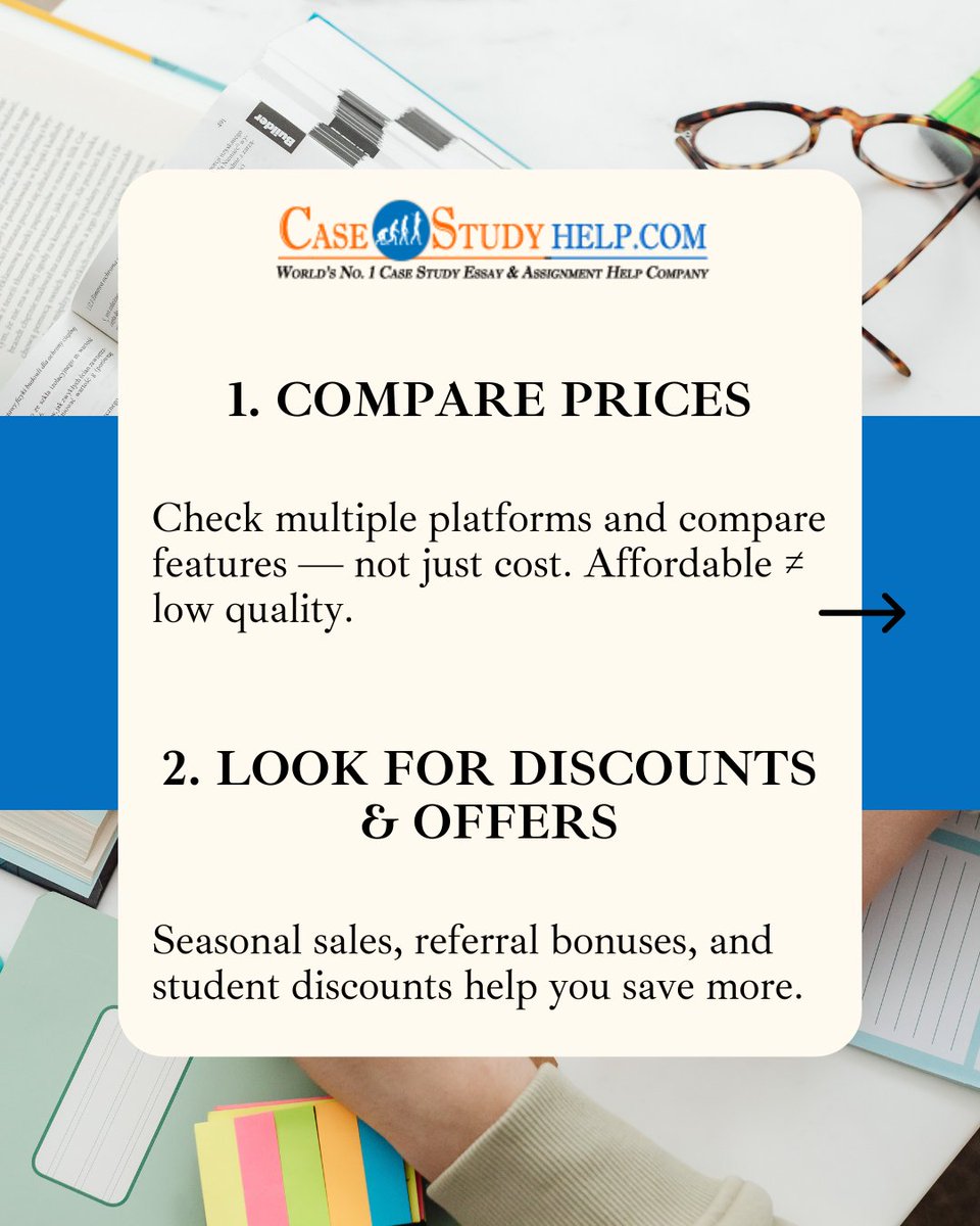 casestudyhelp's tweet image. College students don’t have to break the bank for assignment help.

Visit at: tinyurl.com/zut46eph

#affordableassignmenthelp #collegestudents #budgetfriendly #studenttips #studysmart #assignmentguide #academicsuccess #universitystudents #homeworkhelp #casestudyhelp