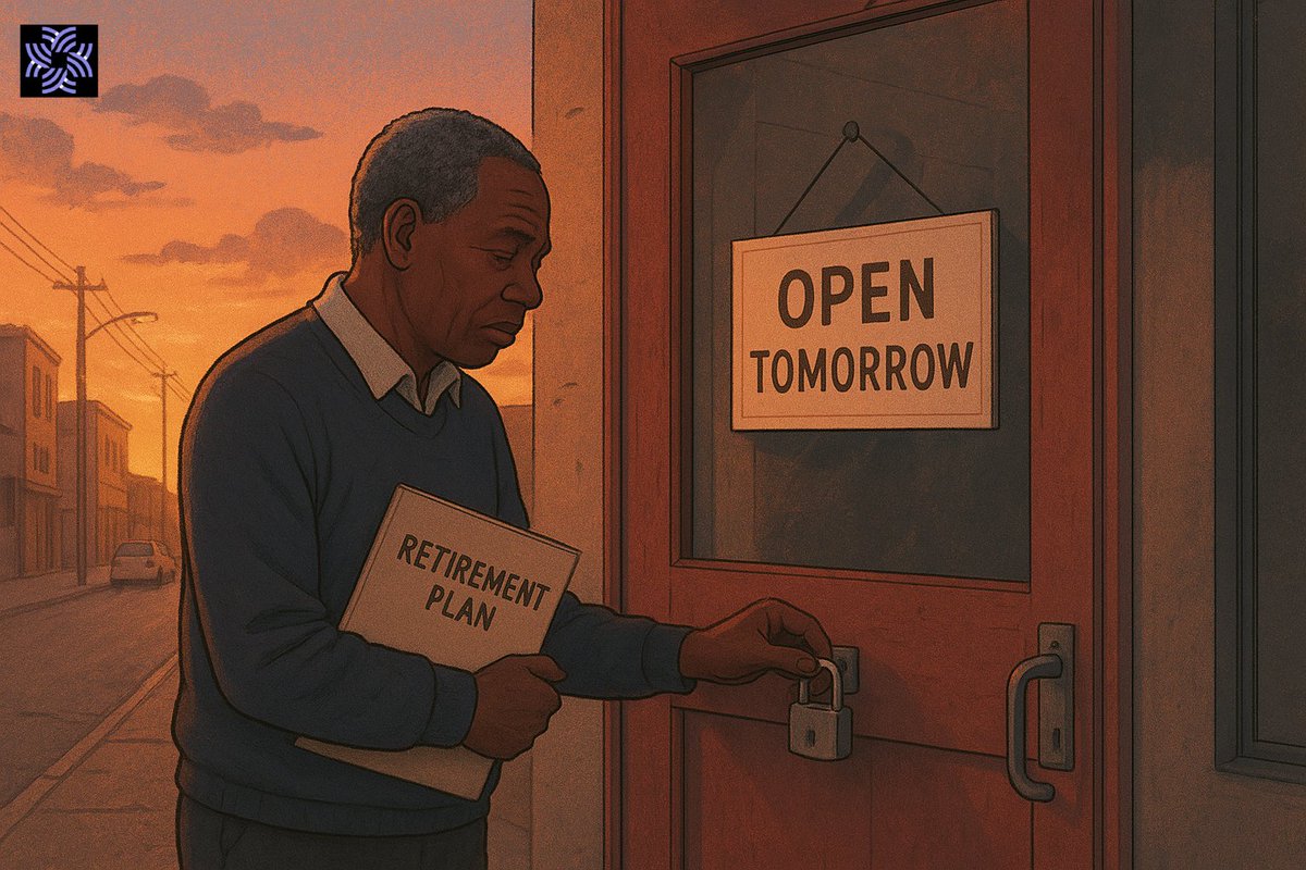 Incalm_HQ's tweet photo. Many SA Small Business owners will reach retirement with:
• no savings
• no succession plan
• no sellable equity
• no income once they stop
Most assume the business will look after them.
Takeaway: build a retirement plan. https://t.co/IKDzUkzKFh