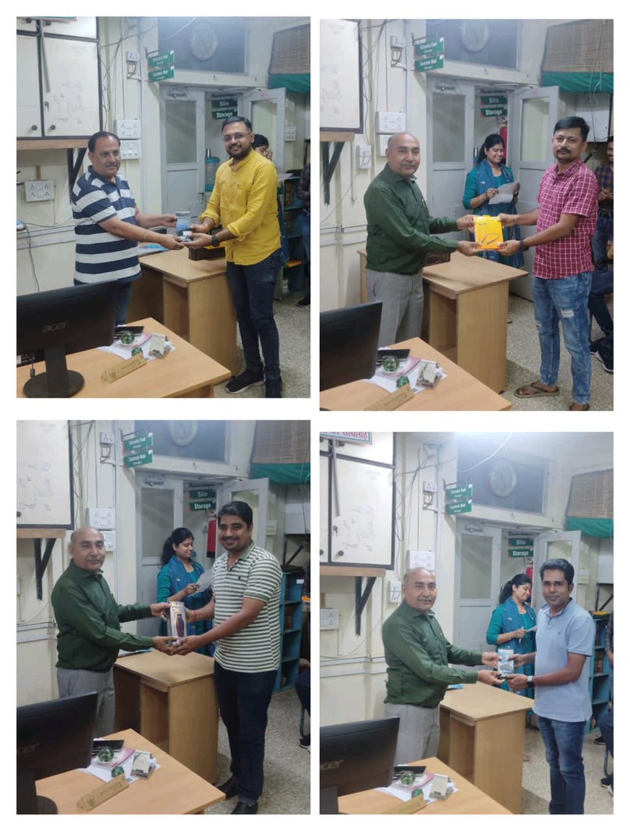 FoodRajkot's tweet image. मंडल कार्यालय में &apos;सतर्कता जागरूकता सप्ताह&apos; के समापन अवसर पर विभिन्न प्रतियोगिताओं के विजेताओं को पुरस्कार वितरित किए गए।@FCI_India @FCI_Gujarat