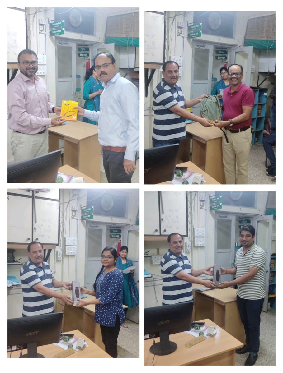 FoodRajkot's tweet image. मंडल कार्यालय में &apos;सतर्कता जागरूकता सप्ताह&apos; के समापन अवसर पर विभिन्न प्रतियोगिताओं के विजेताओं को पुरस्कार वितरित किए गए।@FCI_India @FCI_Gujarat