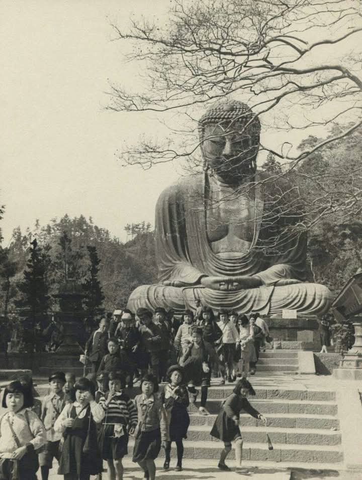 Japan accepted Buddha, and today the whole world bows before Japan.

This is a bronze statue of Buddha, which Japan has declared a National Treasure. The photo is from 1904.

The glory of our Buddha still shines across the world it truly feels as if Buddha is present everywhere.