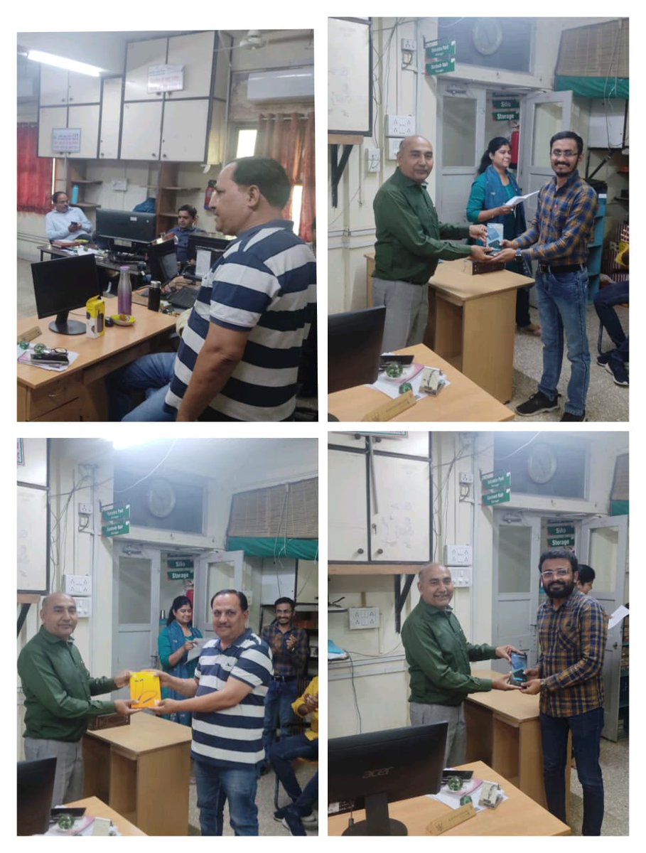 FoodRajkot's tweet image. मंडल कार्यालय में &apos;सतर्कता जागरूकता सप्ताह&apos; के समापन अवसर पर विभिन्न प्रतियोगिताओं के विजेताओं को पुरस्कार वितरित किए गए।@FCI_India @FCI_Gujarat