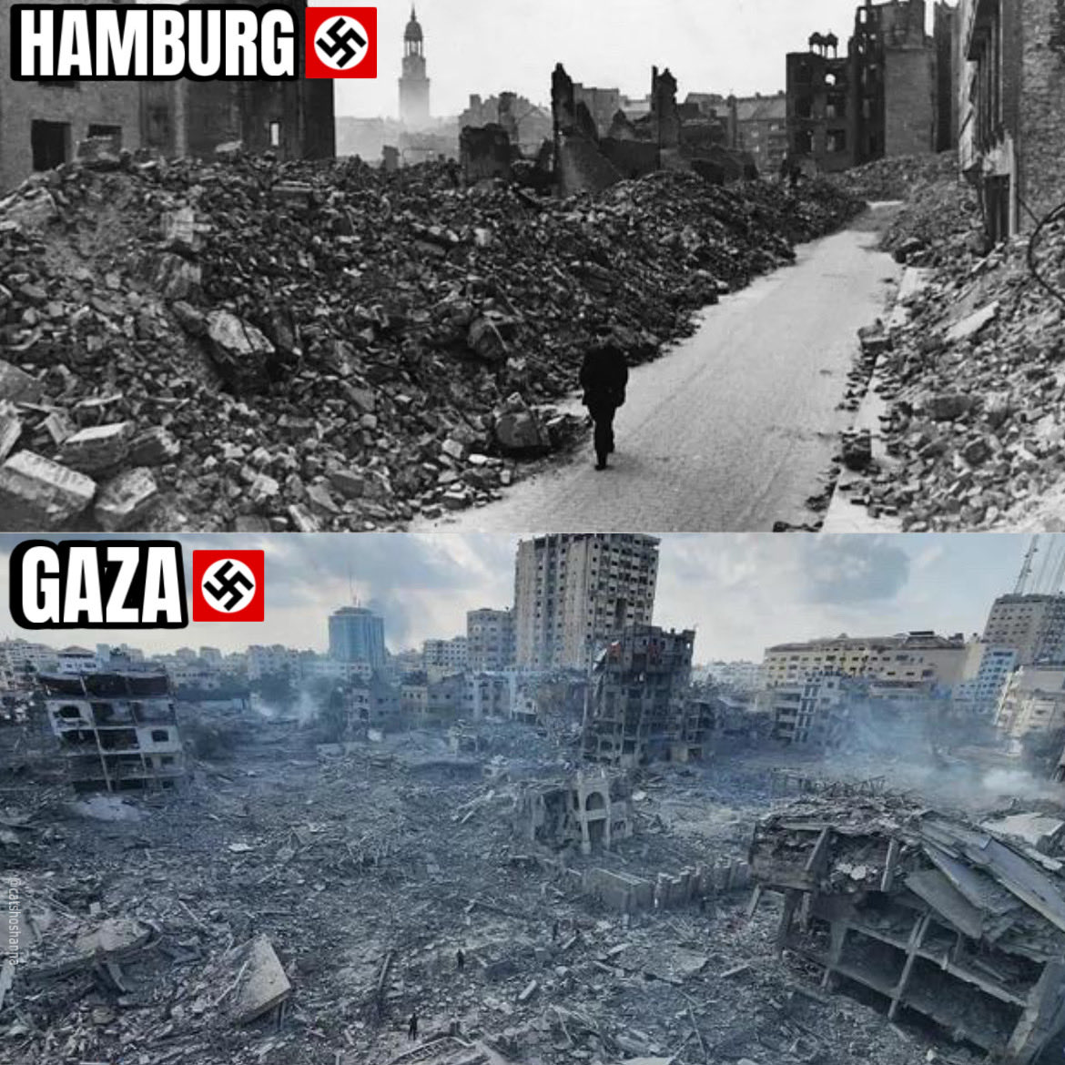 HuntersOfNazis's tweet image. Starting a genocidal war and losing it doesn’t make you the victim—it just makes you the architect of your own rubble.