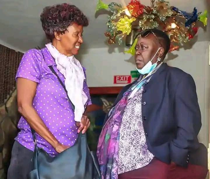 Adele_lide's tweet image. These two women, Wenwa Akinyi Odinga and Ruth Odinga, have been through a lot this year. Losing a brother and a sister within a span of one month is a pain that is not easy to bear. May God comfort them.