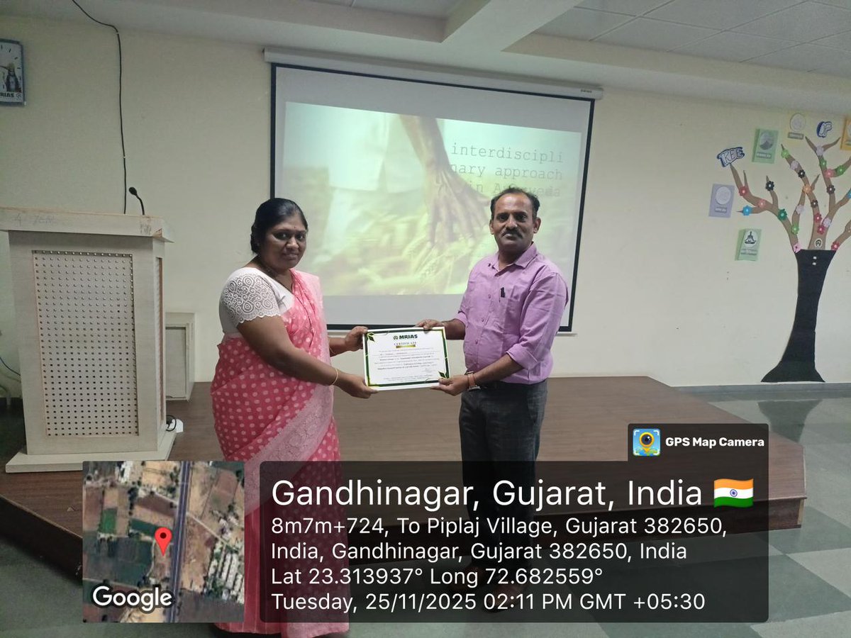 mriasofficial's tweet image. Day 13 Highlights – 25/11/2025
Sessions included Ayurveda basics by Dr. Nishant Shukla, NTCP awareness by Dr. Deepavali Kasare, Sanskrit learning, interdisciplinary insights, personality development, and energetic outdoor games.
#Mrias #TCP #Ncism #GAU