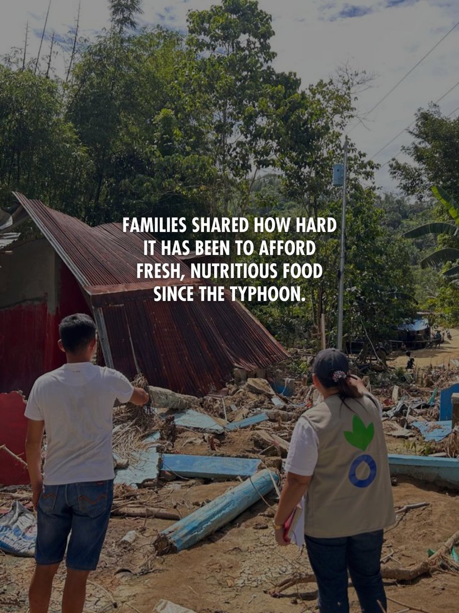 EndHungerPH's tweet image. In 📍Compostela, Cebu, families hit by #TyphoonTino are still struggling to put fresh food on the table. With support from @sida, they received multipurpose cash assistance—helping them buy meat, vegetables, and fruits and regain control after the disaster.