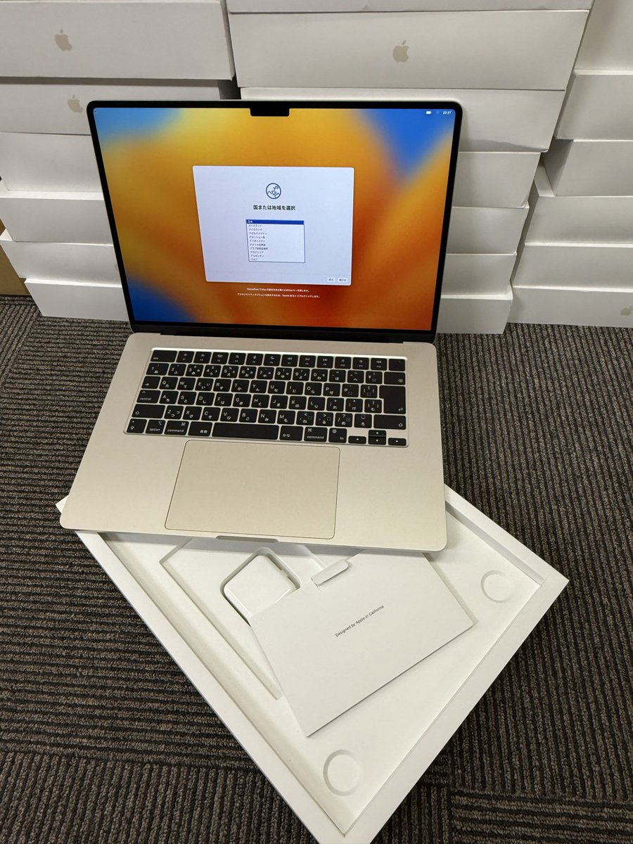 utpcmobile's tweet image. ❣️大量入荷しました❣️
#Macbook air M2 15インチ
メモリ8GB 256GB 
箱あり
純正ACアダプター付き
興味がある方がいらっしゃいますか❗️