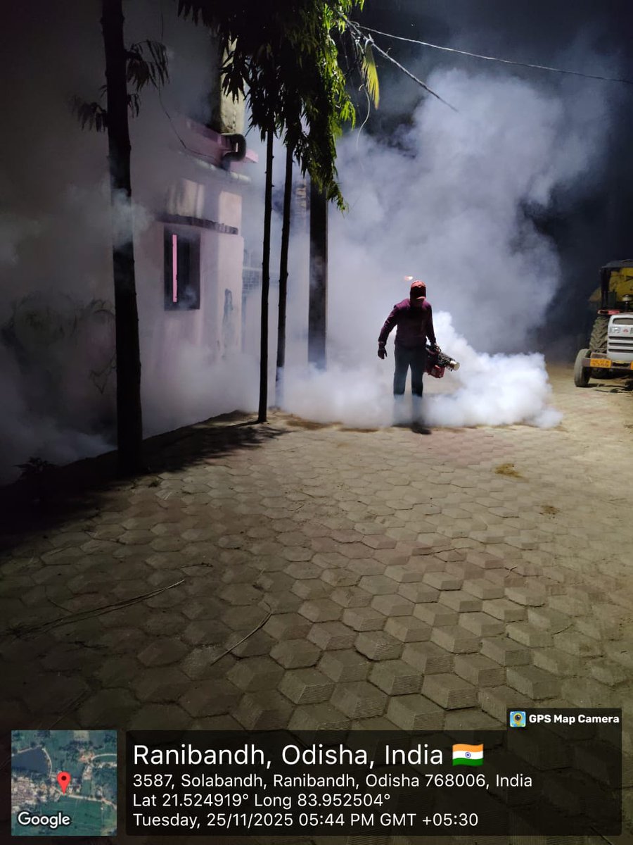 SMC_Sambalpur's tweet image. Fogging carried out at Hirakud and adjoining areas to control mosquito breeding and ensure public health safety.
#vectorcontrol