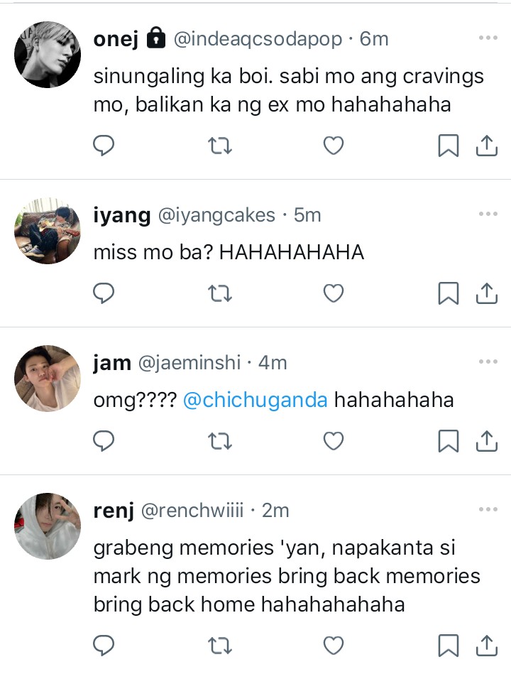 #mahae mag ex tapos papansin 'yung isa diyan.