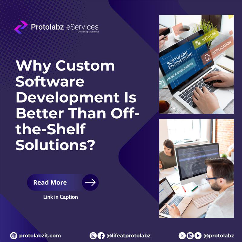protolabz's tweet image. Custom software development gives your business the power to innovate, scale, and perform without limitations, far beyond what off-the-shelf tools can offer.

Read More - protolabzit.com/why-custom-sof…