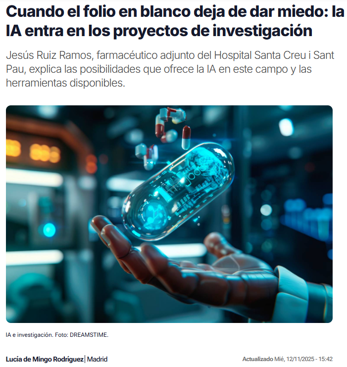🔬La IA está cambiando la forma de investigar. Desde generar ideas hasta enviar el manuscrito:

🔍 NotebookLM para nuevas líneas y revisar bibliografía
📚 OpenEvidence/Consensus/Elicit para búsquedas científicas
✍️ ChatGPT/Scispace para redacción y revisión
📊 ChatGPT/Claude para