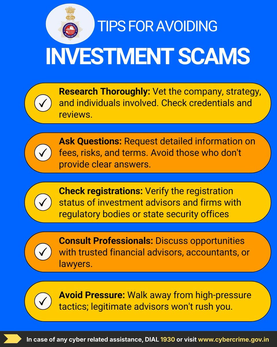 ChdCyberCell's tweet image. Scams look real until you look closer.
Double-check documents, people, and promises.
Awareness is your best shield.
#CyberSecurity