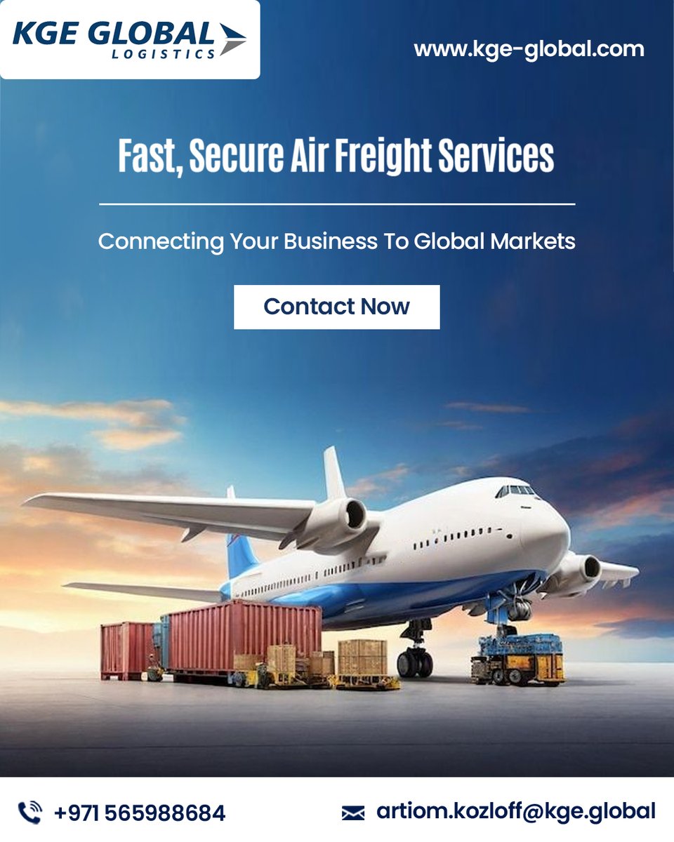 kgegloball's tweet image. Fast, secure air freight services connecting your business to global markets with the reliability inspired by KGE Global Logistics.
• Quick international delivery
• Real-time tracking
kge-global.com

#AirFreight #GlobalLogistics #CargoSolutions #ExpressDelivery