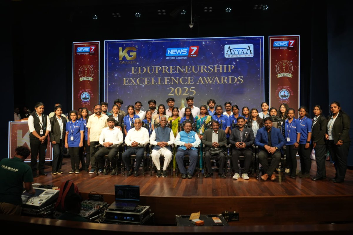HelloIntec13514's tweet image. 🏆Edupreneurship Excellence Awards 2025 – Chennai Chapter 🏆

18.11.2025 stands as a milestone achievement — 🎉our first step toward creating a powerful change in the field of education.

#edupreneurshipawards2025 #educationleaders #chennaievents #kggroup #ayyaafoundations