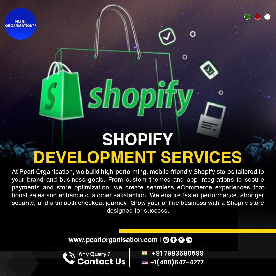 pearlorgs's tweet image. Build a conversion-ready, mobile-optimized Shopify store with seamless end-to-end setup.
.
.
🌐 pearlorganisation.com
📞 Contact Us : +91 7983680599 , +1(408) 647-4277
.
.
#PearlOrganisationReviews #ShopifyDevelopment #EcommerceExperts #OnlineStoreDesign #ShopifyDesign