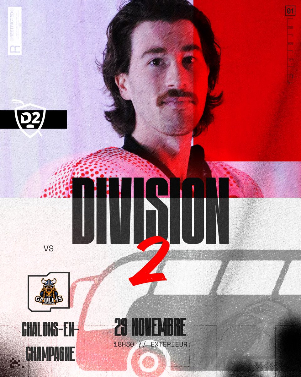 🏒| 𝘿𝙞𝙫𝙞𝙨𝙞𝙤𝙣 𝟮 

Neuvième journée et déjà le dernier match de la phase aller, nos Aigles 🦅 se déplacent chez les Gaulois de Châlons-en-Champagne. Équipe actuellement 3eme et sur une bonne dynamique de 5 victoires consécutives.

#hogly #hockey #ffhg #division2