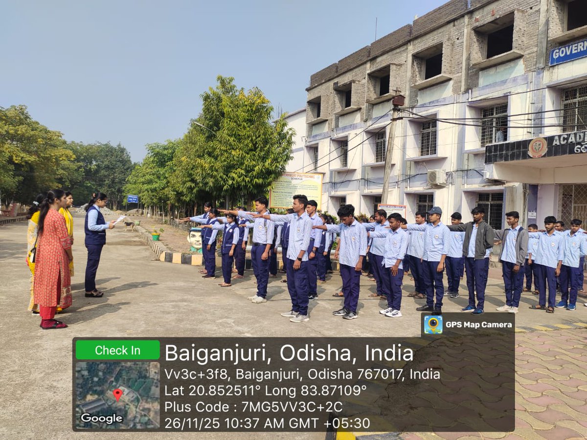 govtpolysonepur's tweet photo. Students reciting Preamble of India on celebrating Constitution Day. https://t.co/E1TGTp9Nxk