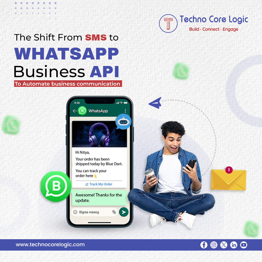 technocorelogic's tweet image. 📲 Upgrade from SMS to WhatsApp API!
Automate replies, boost leads &amp;amp; offer 24/7 smart customer support 🚀
Grow faster with Techno Core Logic.
📞 8080359962 | 9011331959
🌐 technocorelogic.com
#whatsappapi #automation #technocorelogic