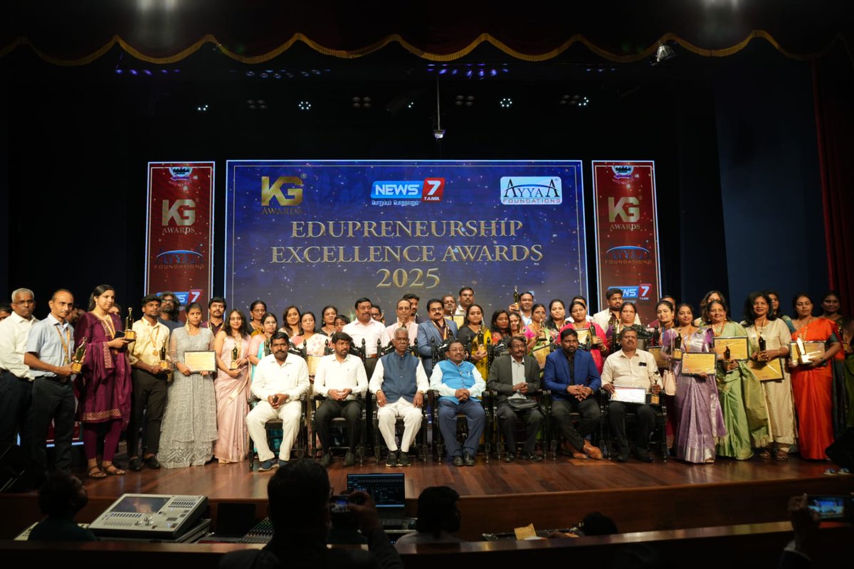 HelloIntec13514's tweet image. 🏆Edupreneurship Excellence Awards 2025 – Chennai Chapter 🏆

18.11.2025 stands as a milestone achievement — 🎉our first step toward creating a powerful change in the field of education.

#edupreneurshipawards2025 #educationleaders #chennaievents #kggroup #ayyaafoundations