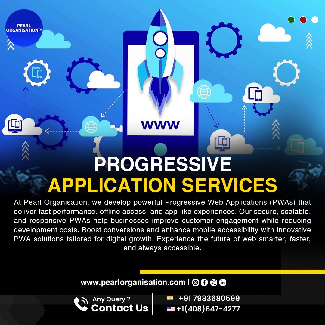 pearlorgs's tweet image. Boost your digital experience with PWAs—fast loading, offline access, and smooth, app-like interactions for users anytime.
.
.
🌐 pearlorganisation.com
📞 Contact Us : +91 7983680599 , +1(408) 647-4277
.
.
#PearlOrganisationReviews #PWADevelopment #ProgressiveWebApp