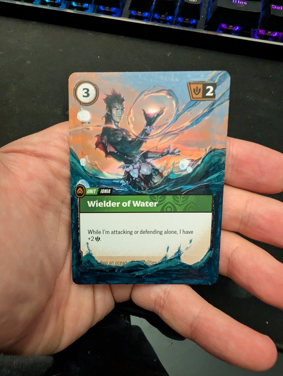 _NA45_'s tweet image. This is my favorite one I've done yet! Wielder of Water

#riftbound #cardalters