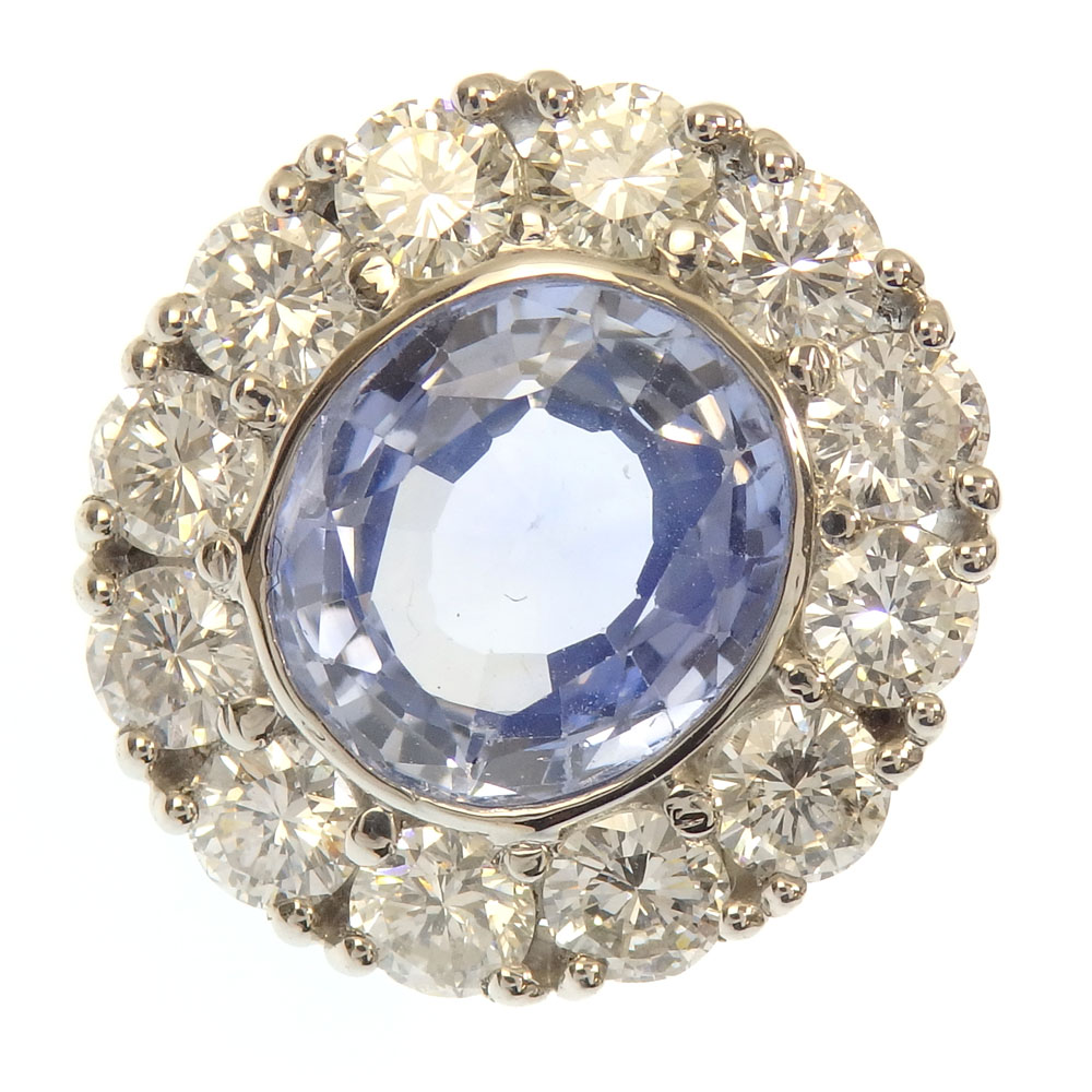 ✨販売中✨ Pt950/Pt900 非加熱サファイア ダイヤモンド ピアス 7.3g