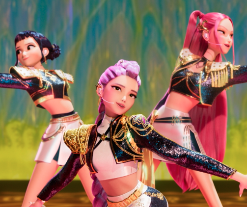 AboutMusicYT's tweet image. BABYMONSTER&apos;s Pharita, Ahyeon and Rora joins the 2025 MAMA x Kpop Demon Hunters special stage as Huntrix.