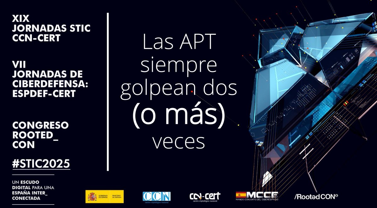antoniosanzalc's tweet image. Hoy a las 10.00h en la sala 25 de las jornadas STIC CCN-CERT estaré contando cómo respondimos a un incidente de ciberseguridad de #Lazarus. Prometo malware, TTP, maldad y drama. Mucho drama #DFIR #STIC2025