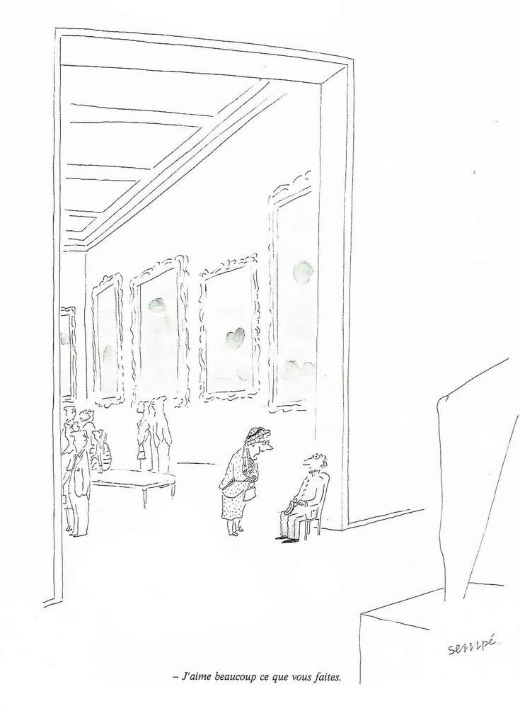 JJ Sempé
J'aime beaucoup ce que vous faites.