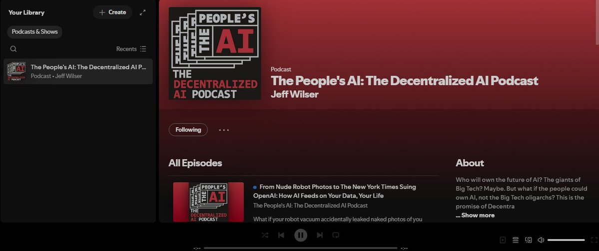 helmar_estinor's tweet image. Just followed @The_Peoples_AI podcast channel in YT so you can learning something instead of just vibing through life with vibes not facts. @vana🚀 

 #DataRevolution #Vana