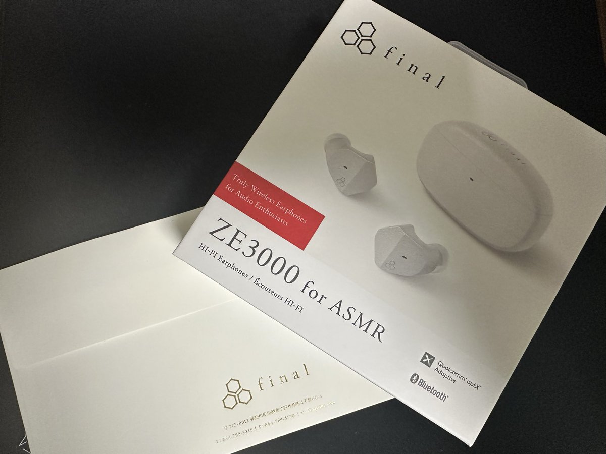 Ansllia's tweet image. finalさんから現在クラウドファンディング中のZE3000 for ASMRを頂きました☺️
折角なので、体験会では試せなかった音源を色々聞いて見ようと思います！
#final  #ZE3000_for_ASMR #イヤホン