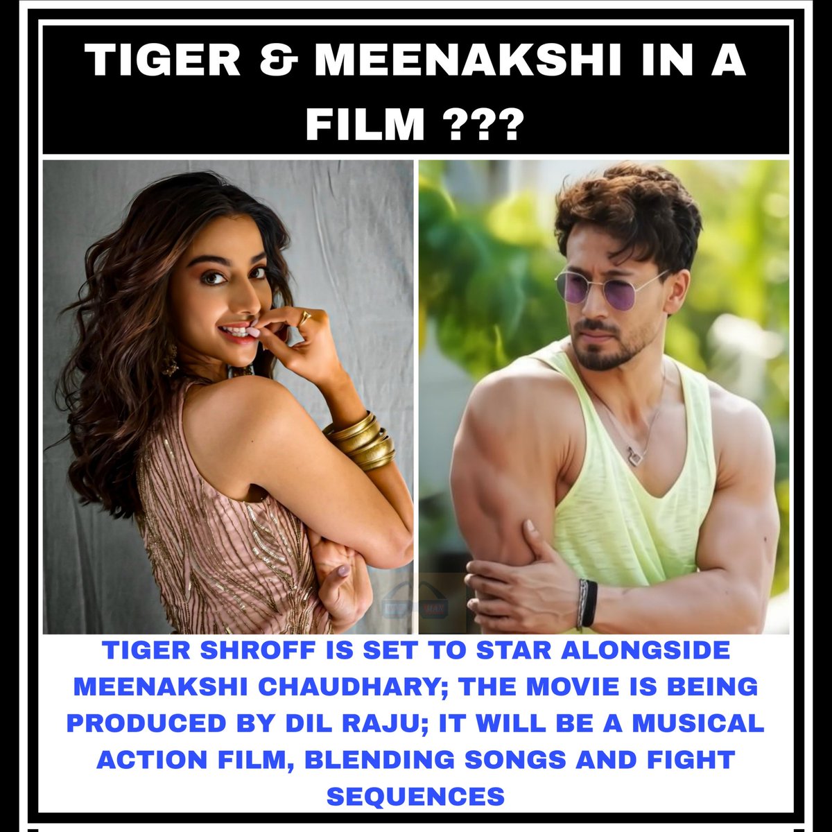 moviemanblogger's tweet image. WHAT DO YOU THINK ABOUT THIS ???
.
.
#TigerShroff #MeenakshiChaudhary #DilRaju #musical #musicalaction #moviemanblogger
.
.
@moviemanblogger