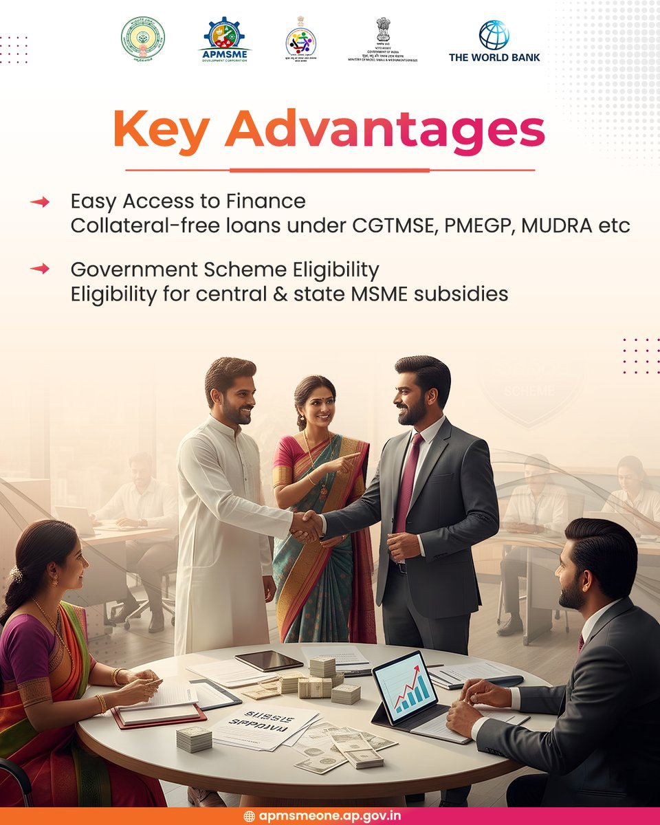 apmsmedc's tweet image. Andhra Pradesh MSMEs power up their progress through Udyam.

Udyam not only simplifies key business processes but also enhances visibility on national platforms, enabling entrepreneurs to showcase their capabilities more effectively. 

It supports easier access to financial…