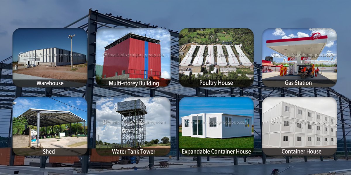 Qingdaoruigang's tweet image. ✅ Steel structure full-scenario solutions: quick installation, safe, customizable, covering warehousing, aquaculture, energy, cultural and sports facilities, and mobile spaces.
🎯Contact us: wa.me/8615376767917
🎯Email: info@ruiganggroup.com
#SteelStructure #PrefabBuilding