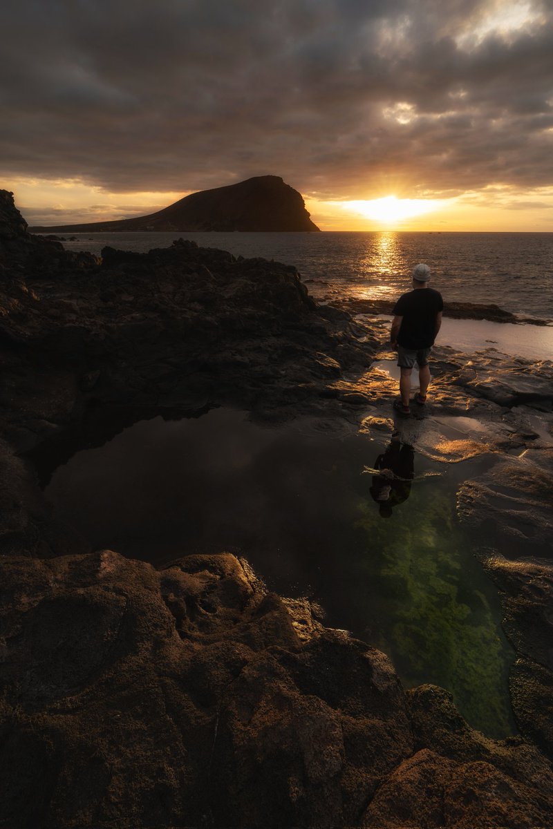 Así amanecía hoy en el sur de Tenerife.