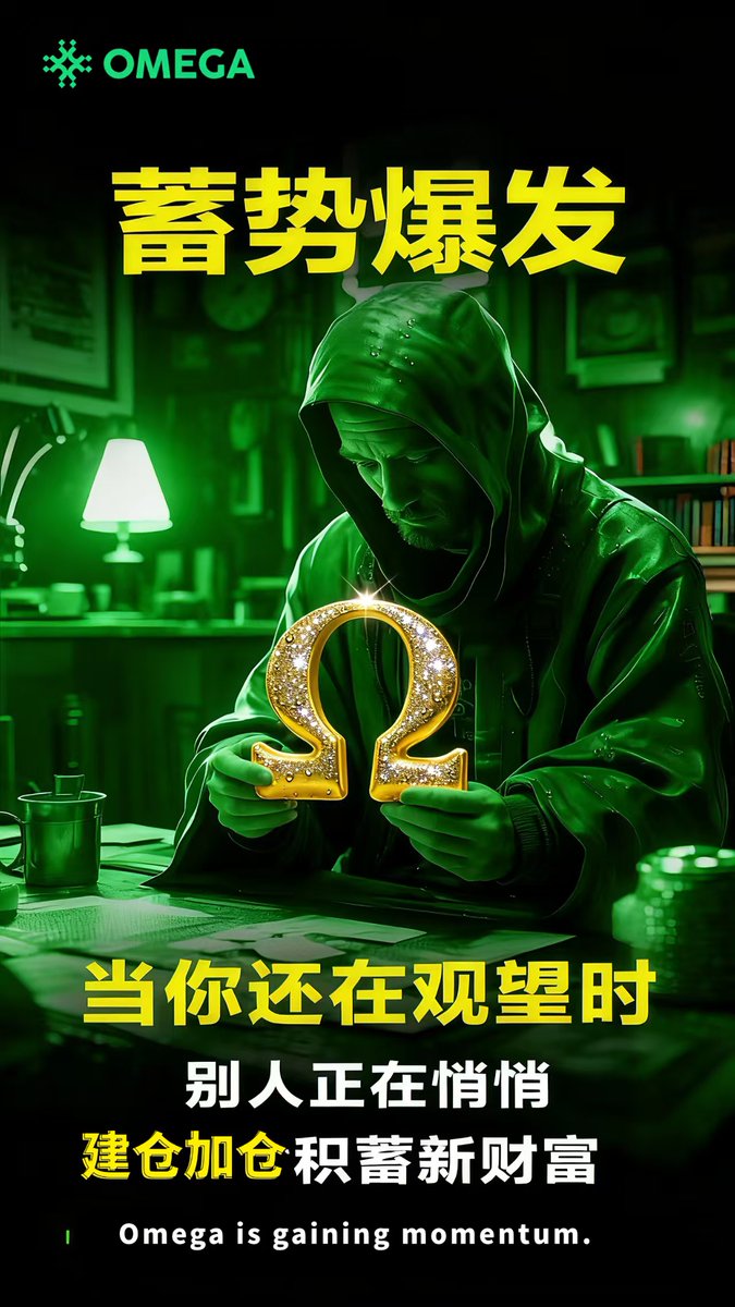 👉比特币的未来，正在悄然成形。

只需一个操作码，OP_CAT @opcatlayer 就能开启比特币的新纪元，解锁曾被认为“不可能实现”的所有潜力。

同时， Ω #OMEGA 在 BTC 生态中的蓄势正在不断增强。
当你还在观望时，已经有人在默默建仓、加仓、为下个周期提前布局。

创新 × 共识，就是下个周期的底层逻辑。