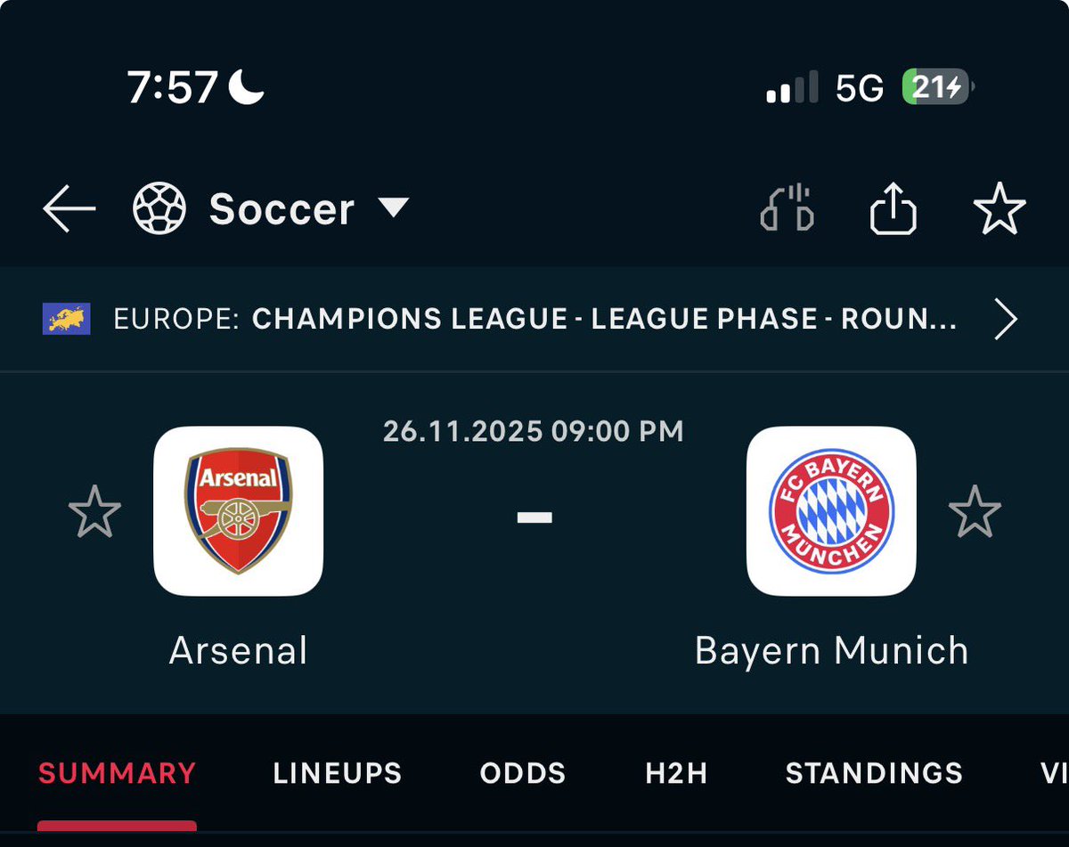 5M to anyone who predict the correct score of Arsenal vs Bayern Munich. 

Just drop proof that you turn on my post notifications and the prediction …… like &amp; retweet to qualify. 

It’s your time to win today.