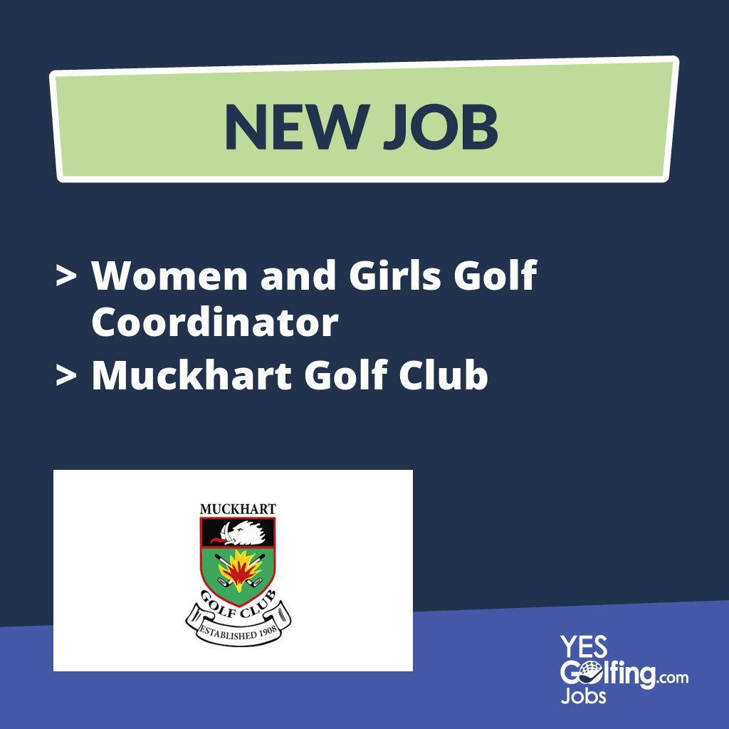 **NEW JOB**

>> Women and Girls Golf Coordinator
>> Muckhart Golf Club

More info here >> bit.ly/4okbGMm 

Find more live jobs >> bit.ly/JobsGolf

Sign up for the latest jobs >> bit.ly/GolfJobsSignUp