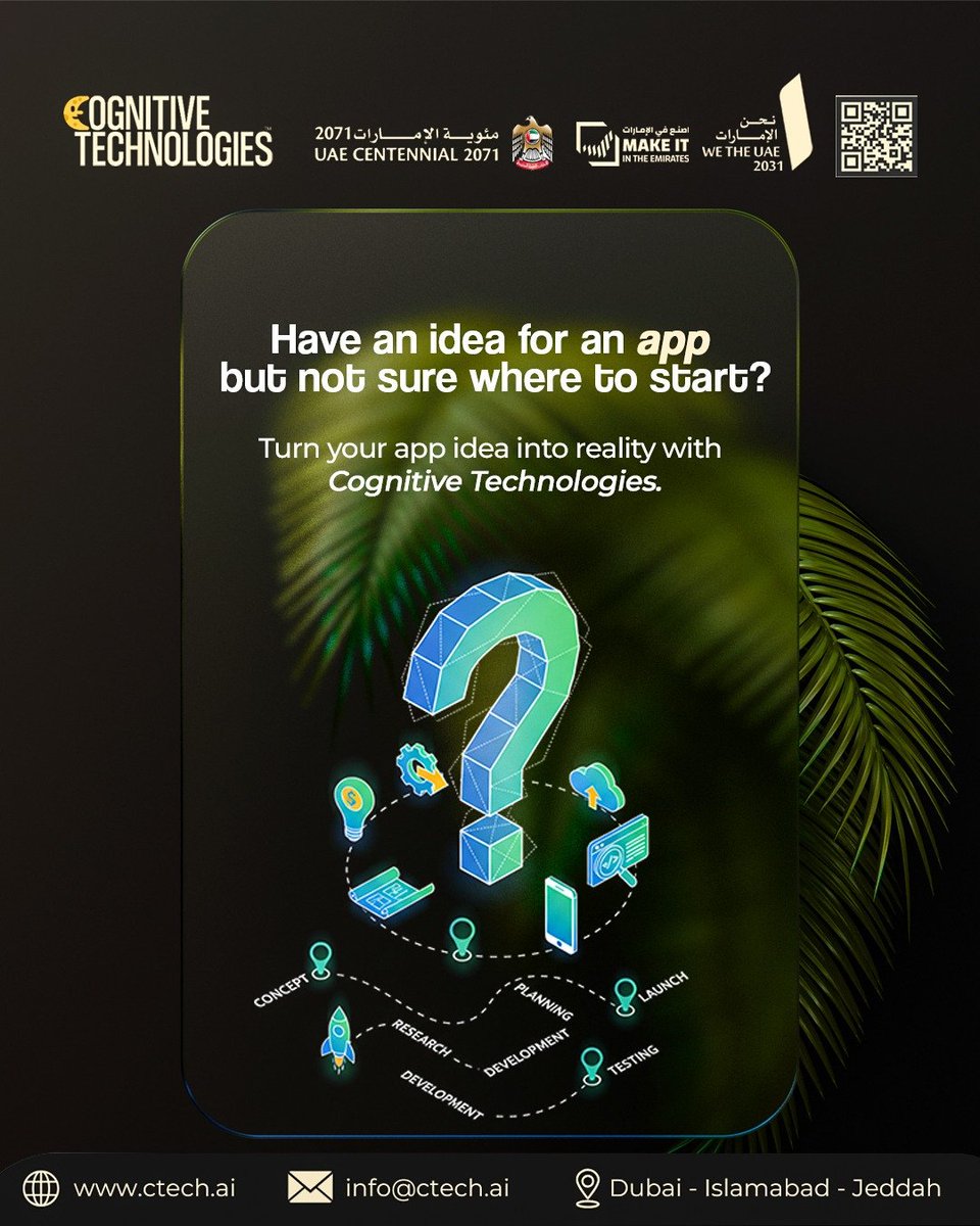 c0gt3ch's tweet image. Turn your ideas into reality with Cognitive Technologies!

#CognitiveTechnologies
#ArtificialIntelligence #AITechnology #Automation#DigitalTransformation #SmartSolutions#AIForBusiness
#FutureOfWork #CTechAI
#AIRevolution#SmartSolutions