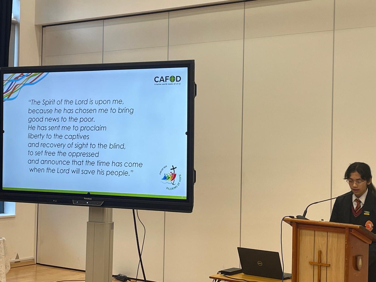 St_JohnFisher's tweet image. In a recent assembly, our student ambassadors lead a prayer during our Jubilee Celebration Day, and revisited our Jubilee Pledge. #personalgrowth #CommunityGrowth
@RC_Southwark @CAFODSchools @medway_council