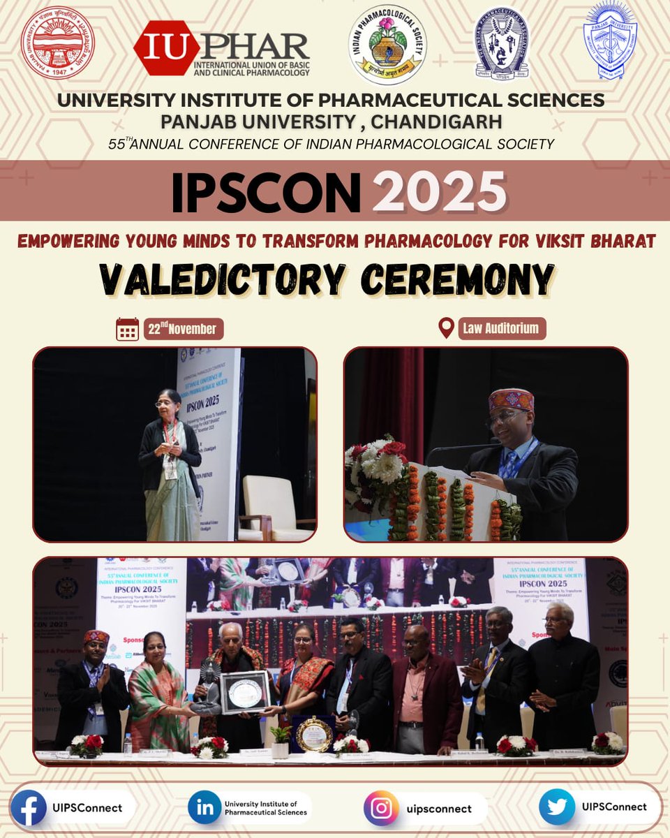 UIPSconnect's tweet image. #panjabuniversity #puchd #uips #ipscon #valedictory #award #giver #ceremony #congratulations