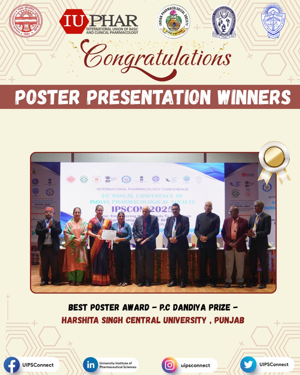 UIPSconnect's tweet image. #panjabuniversity #puchd #uips #ipscon #valedictory #award #giver #ceremony #congratulations