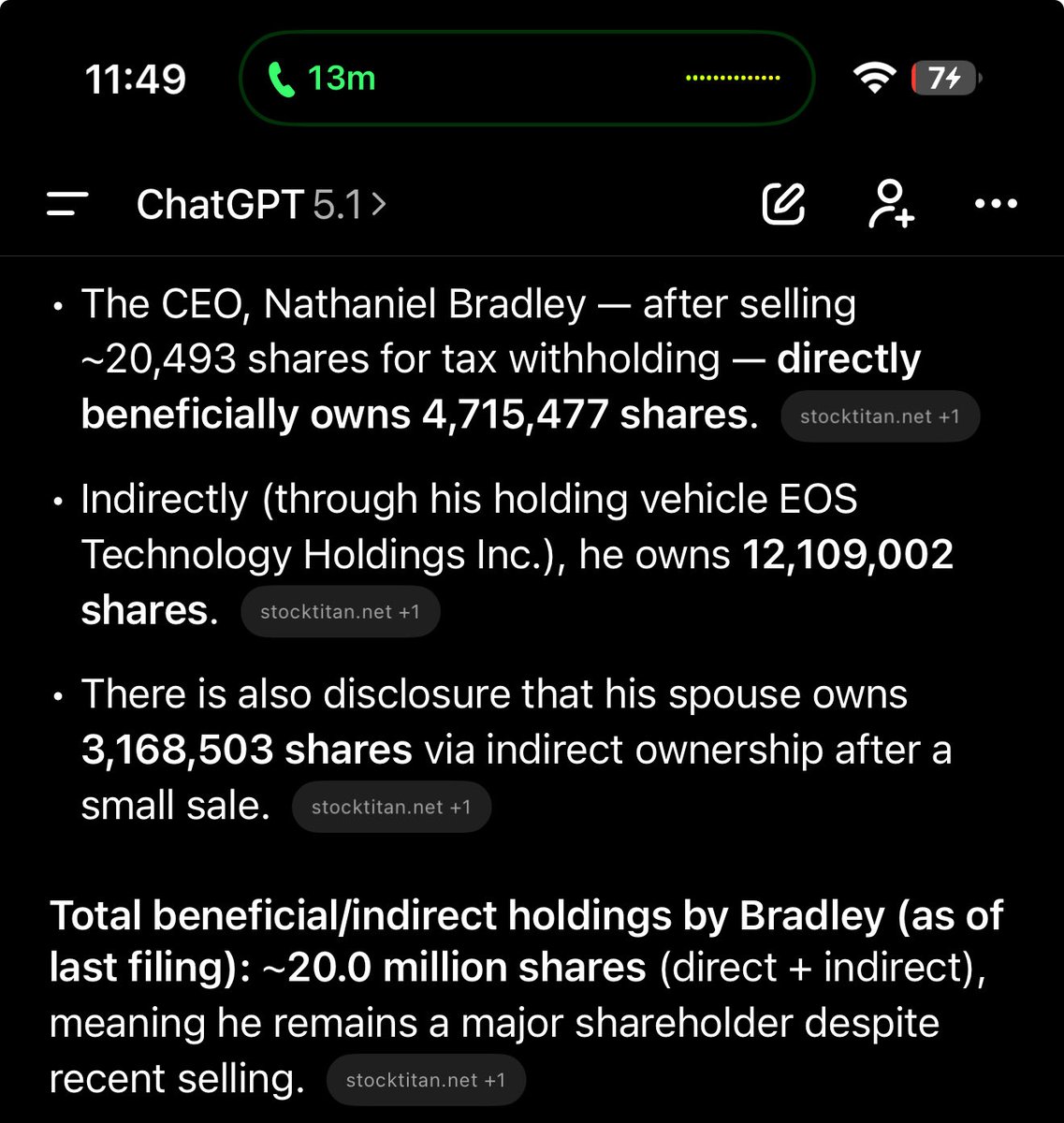 calvinmalloy's tweet image. $DVLT A couple points on some recent news 

1) the “selling” by insiders aka ceo was 24k shares that was preplanned -_- 50k he collected big whoop he owns 20m shares…
-These weren’t “I think it’s overvalued, I’m dumping” trades.
-They were automatic tax-withholding sales tied to…