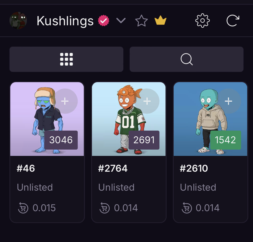 I just swept 🧹  <a href="/KushlingsNFT/">Kushlings- SOLD OUT</a> 🧹