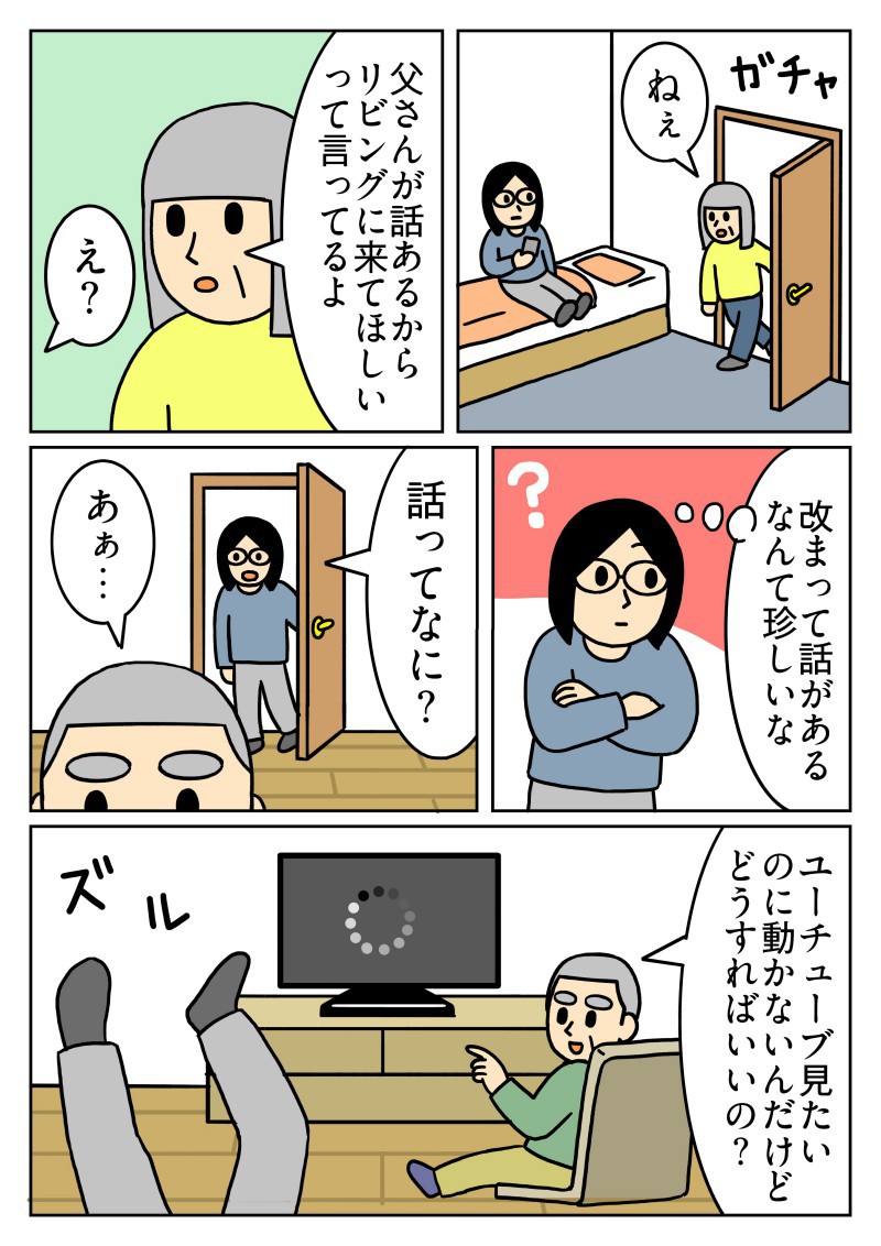 ドキドキしながら父の所に行ったら😂
#コミックエッセイ 