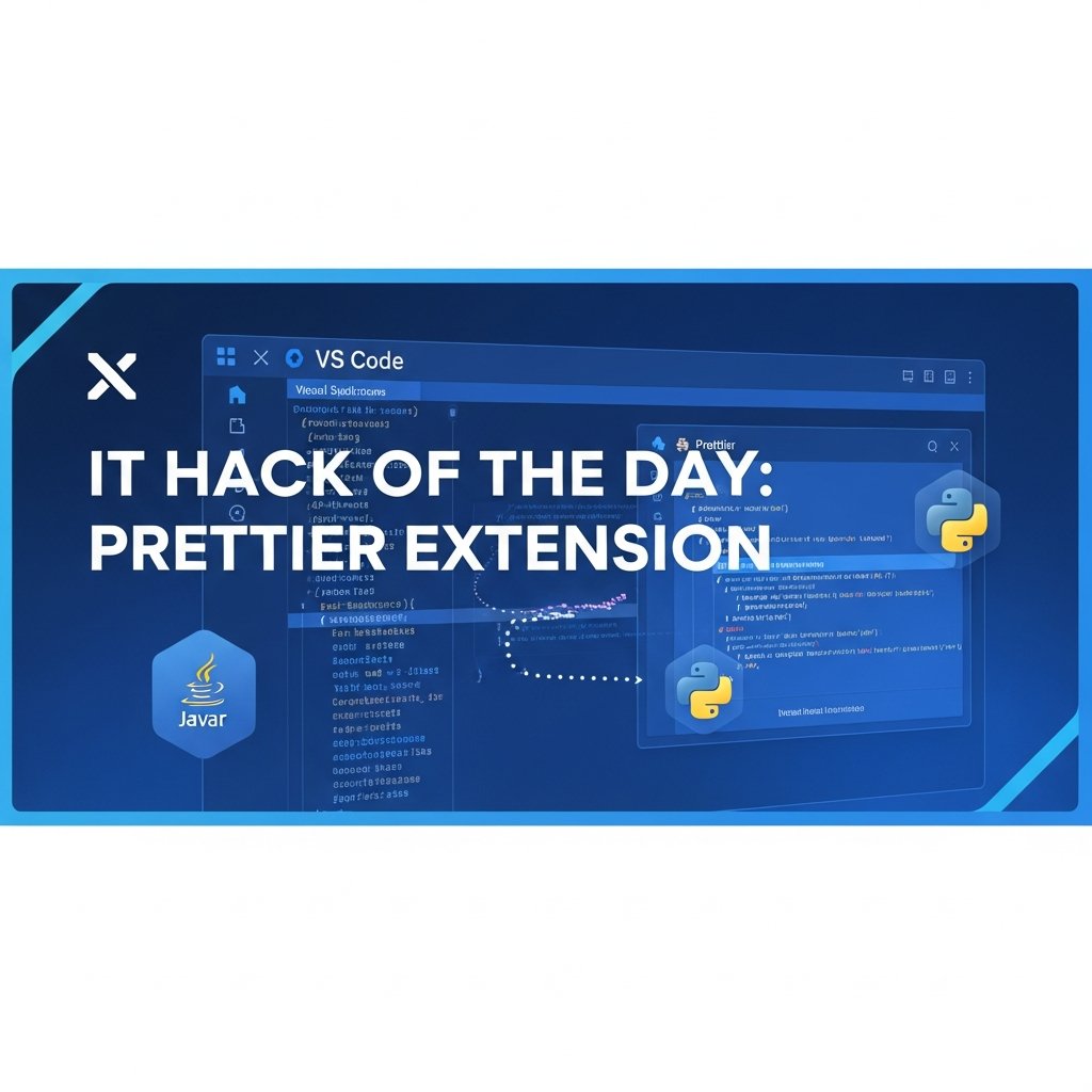 KrunalKamb96415's tweet image. 🔧 IT Hack of the Day
Struggling with VS Code extensions? Install Prettier for auto-formatting—keeps your JS/Python clean without any effort.
Just install it from the Marketplace.
Total game-changer for clean repos!
Tried it? Share your must-have extension below.
#VSCode #Code