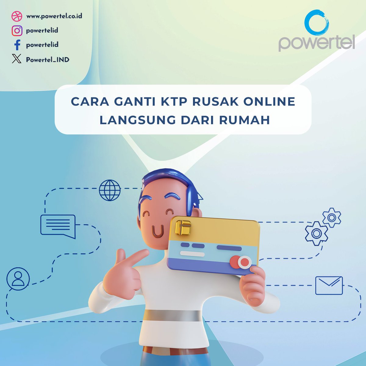 Powertel_IND's tweet image. Cara Ganti KTP Rusak Online Langsung dari Rumah

#ktprusak #gantiktponline #dukcapilonline #layananpublik #caragantiktp #ktpbaru #informasidukcapil #pengajuanktp #pelayananonlineramah #administrasionline #wargacepaturusan #powertelid