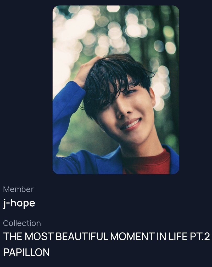 aishtae_tic_'s tweet image. This hobi pc has to be my favourite like look at him!!! 🤌💜
#bcdcollection