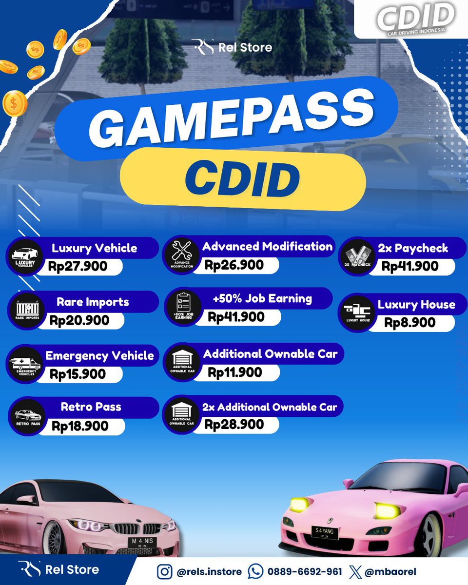 RELS 🚀 TOPAP GAMEPASS & B0BAX (ORDER KE WA✨) tweet media